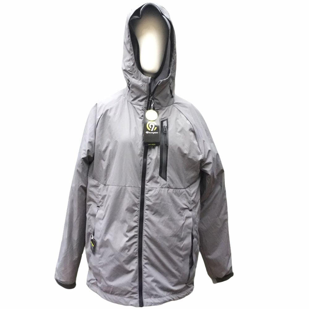 Champion 3 in 1 Men's Jacket Gray Size Small NWT $59.99